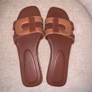 Cole Haan Chrisee Brown Slide Sandals Size 7.5